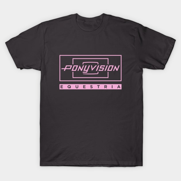 Ponyvision in Pink T-Shirt by Ekliptik